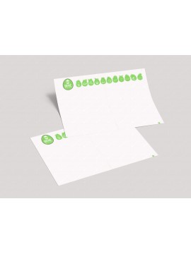 Tovagliette di carta bianca goffrata 33x40 cm, personalizzate con stampa flexografica a 1 colore per hotel e ristoranti