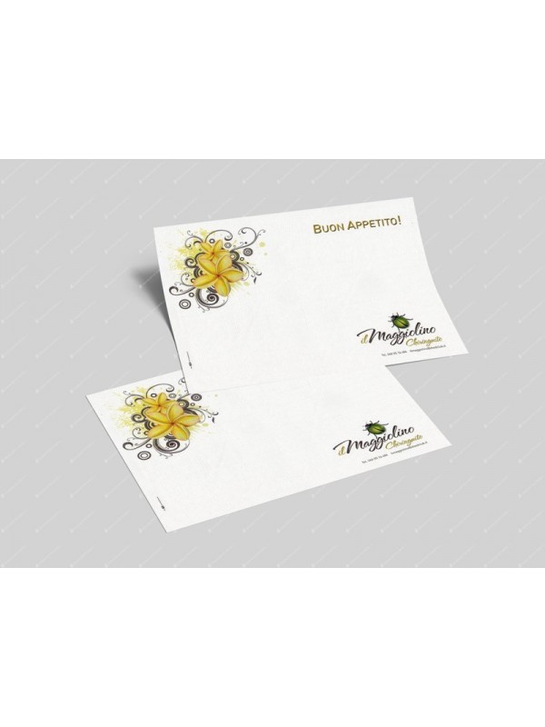 Tovagliette carta compostabile personalizzate 33x40 per hotel, ristoranti e bar attenti alla sostenibilità Tovagliette carta compostabile personalizzate 33x40 per hotel, ristoranti e bar attenti alla sostenibilità
