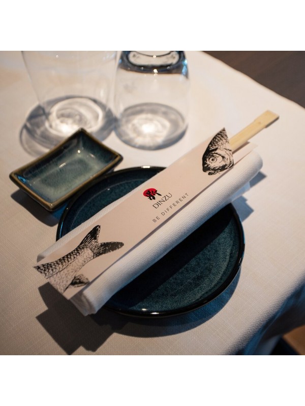 50 Taschene In Carta Kraft Per Bacchette Sushi - 60x190 Mm, Biodegradabili, Marrone