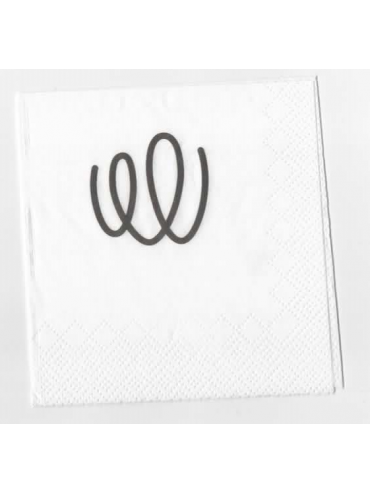 Tovagliolo in ovatta di cellulosa 2 veli formato aperto 24×24 cm, piega 1/4, per hotel e locali professionali